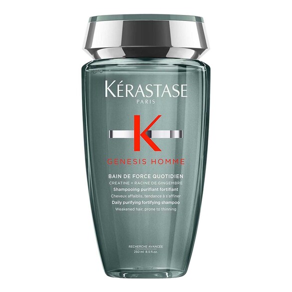 Genesis Homme Bain de Force Quotiden - Anti Haarverlust kräftigendes Haarbad, KÉRASTASE