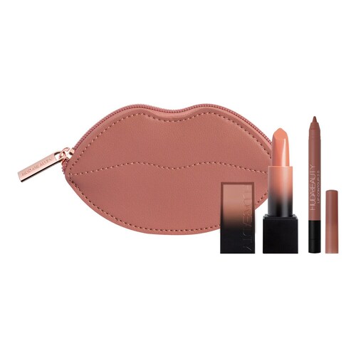 Huda Beauty - Contour & Glow Lip Duo – Lippen-set - -holiday Mini Lip Contour & Pb Duo