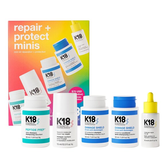 Repair + Protect Minis - Reparatur- und Anti-Frizz-Set, K18