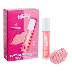 Kit Soft Kisses Heroes - Lippenöl & Peelingbürste, MERCI HANDY