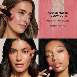 Nudies All Over Face Color Matte + Glow - Blush-Stick