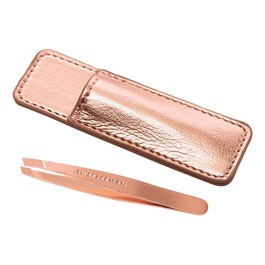 Mini Schräge Pinzette mit Etui
