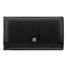 Maniküre Pediküre Set 7tlg. mit Nagelknipser, Leder, schwarz