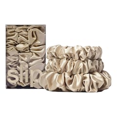 Back to basics - Haargummis aus reiner Seide Blond, SLIPSILK