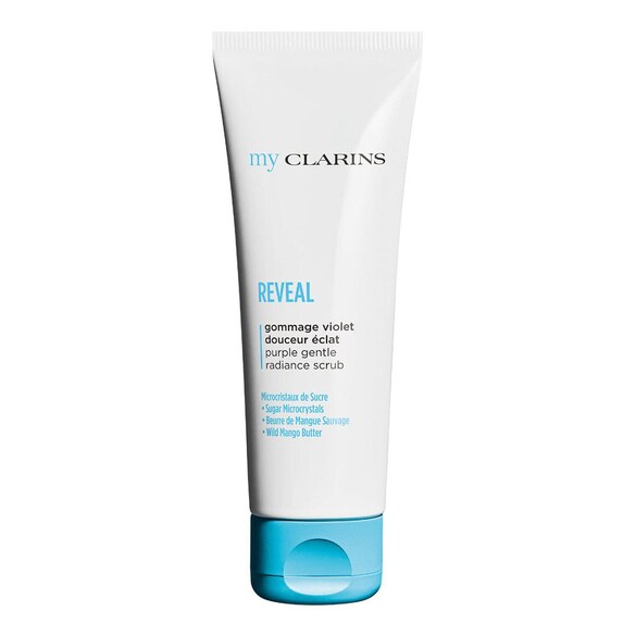 my CLARINS REVEAL purple gentle radiance scrub - Sanftes Gesichtspeeling, MY CLARINS