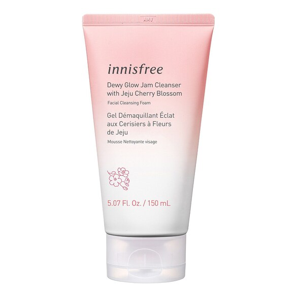Dewy Glow Jam Cleanser mit Jeju-Kirschblüten - Reinigungsschaum, INNISFREE