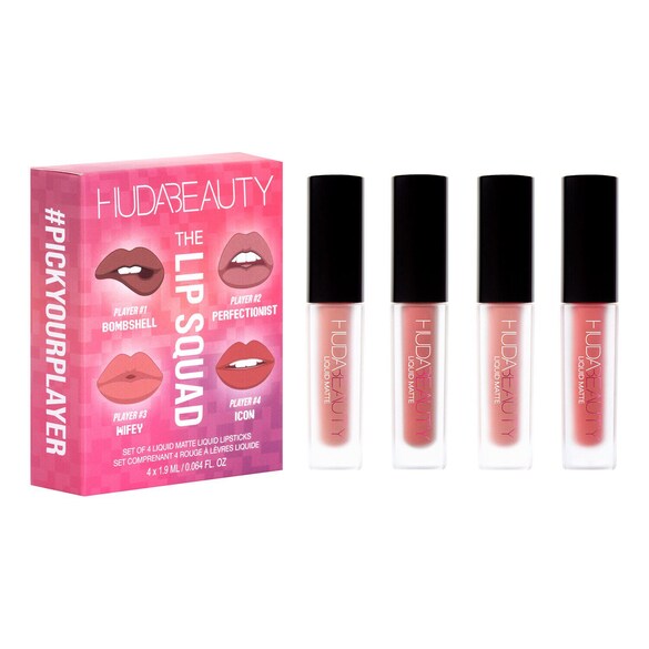 The Lip Squad - Set mit flüssigen Lippenstiften, HUDA BEAUTY