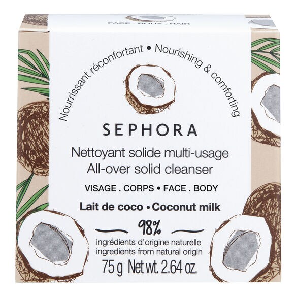 All-Over Solid Cleansers - Exfoliating & Purifying, SEPHORA COLLECTION