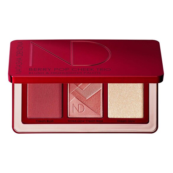 Berry Pop Cheek Trio - Blush- und Highlighter-Palette, NATASHA DENONA