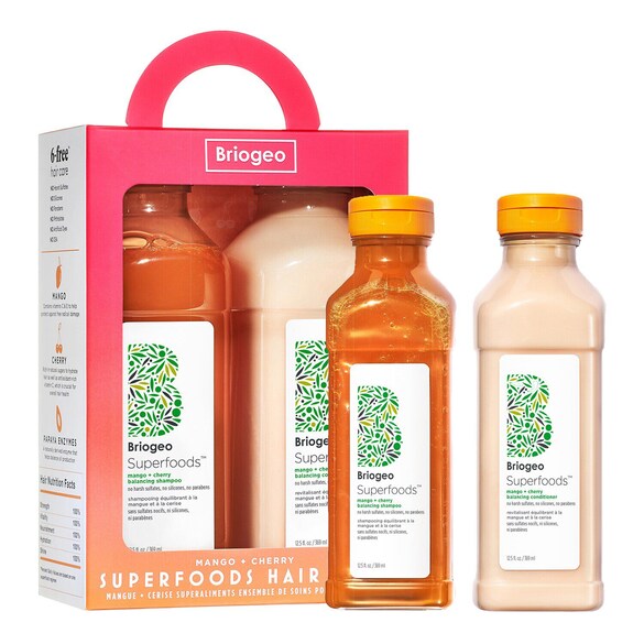 Superfoods - Haarpflege-Set mit Mango- und Kirsch-Extrakten, BRIOGEO
