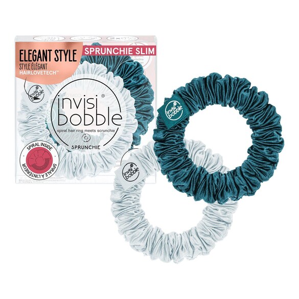 Sprunchie Slim Cool As Ice - Set mit Haar-Accessoires, INVISIBOBBLE