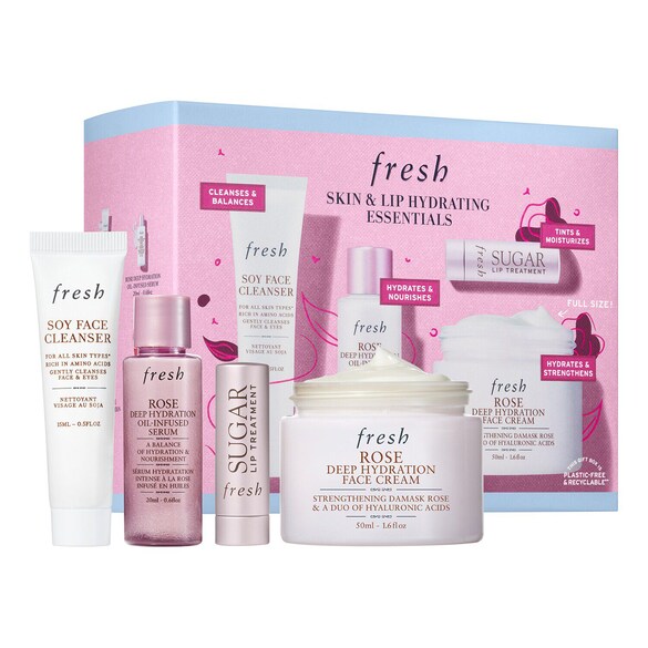 Skin & Lip Hydrating Essentials - Hautpflege-Geschenkset, FRESH