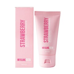Strawberry Whitening Toothpaste - Zahnpasta mit Erdbeer-Mint Geschmack, MR BLANC