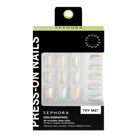 Set mit wiederverwendbaren künstlichen Nägeln - Gel-Effekt, Profi-Ergebnis, SEPHORA COLLECTION
