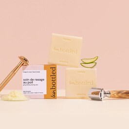 Rasierpflege - Feste Gesichtspflege mit Aloe vera und Sheabutter