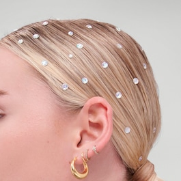 Strass fürs Haar - Selbstklebender Strassschmuck Fürs Haar