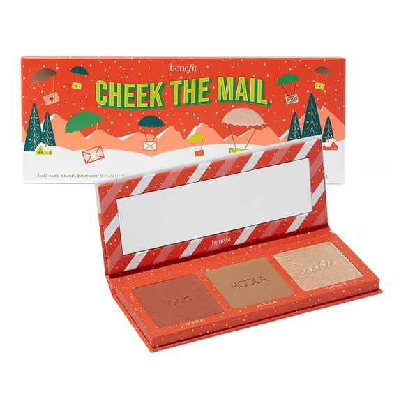 Cheek the Mail Holiday Set - Rouge, Bronzer & Highlighter Palette , BENEFIT COSMETICS