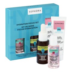 Pflegeset Focus Hydration - Mizellenwasser + Serum + Tagescreme, SEPHORA COLLECTION