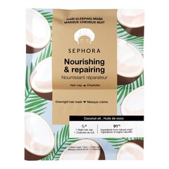 Hair Sleeping Mask - Nacht-Haarpflege Creme-Maske + Haube, SEPHORA COLLECTION