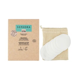 Reusable Cutton Pads - Wiederverwendbare Wattepads - 7-Tage Bio-Baumwolle Set