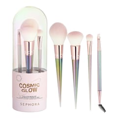 Kit De Pinceaux Visage Et Yeux Cosmic Glow - Pinselset für Gesicht und Augen, SEPHORA COLLECTION