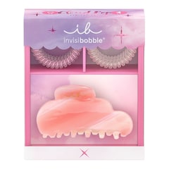 CloudPop - Set mit Haargummis und einer Haarklammer, INVISIBOBBLE