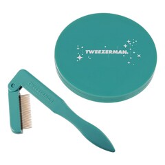 Majestic Turquoise iLashcomb & Mirror Set - Wimperkamm & Handspiegel, TWEEZERMAN