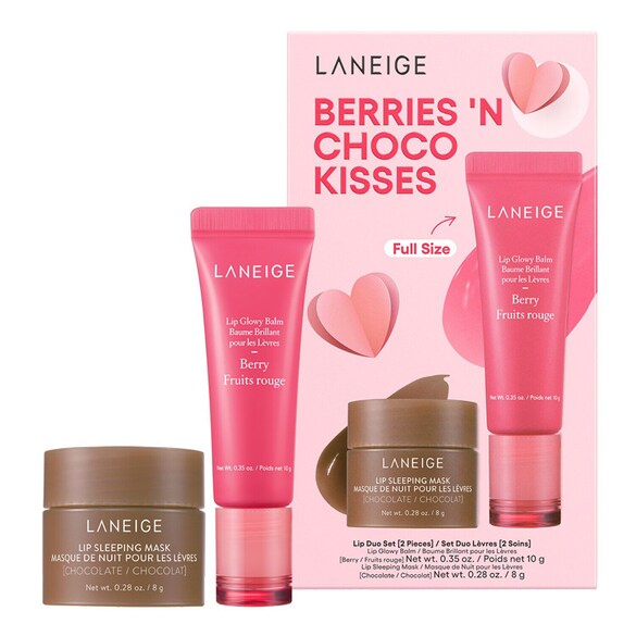 Berries 'N Choco Kisses - Set Lippen-Duo, LANEIGE