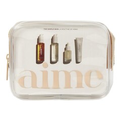 The Simple Skin Mini Routine - Gesichtspflege-Set und Kosmetiktasche, AIME