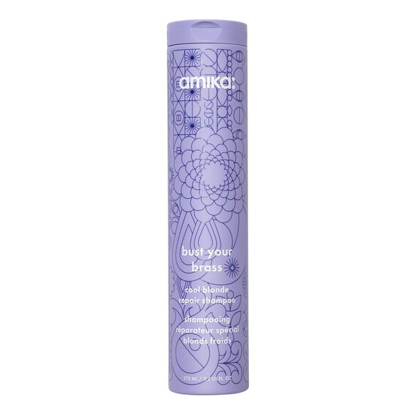 Bust Your Brass Cool Blond Repair Shampoo - Shampoo gegen Gelbstich, AMIKA