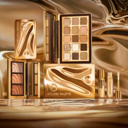 Golden Highlighter Trio - Vielseitig einsetzbare Hybride Highlighter-Palette