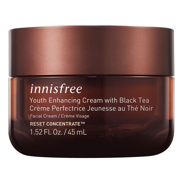 Youth Enhancing Cream with Black Tea - Gesichtscreme mit Schwarztee, INNISFREE
