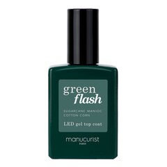 Nagellack Green Flash - Semi-permanenter Nagellack Top Coat, MANUCURIST