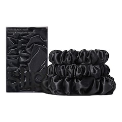 Back to basics - Haargummis aus reiner Seide Schwarz, SLIPSILK