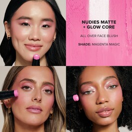 Nudies All Over Face Color Matte + Glow - Blush-Stick