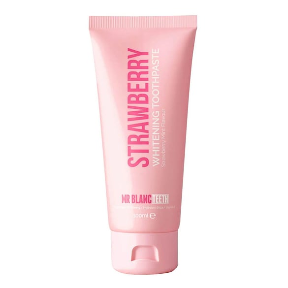 Strawberry Whitening Toothpaste - Zahnpasta mit Erdbeer-Mint Geschmack, MR BLANC