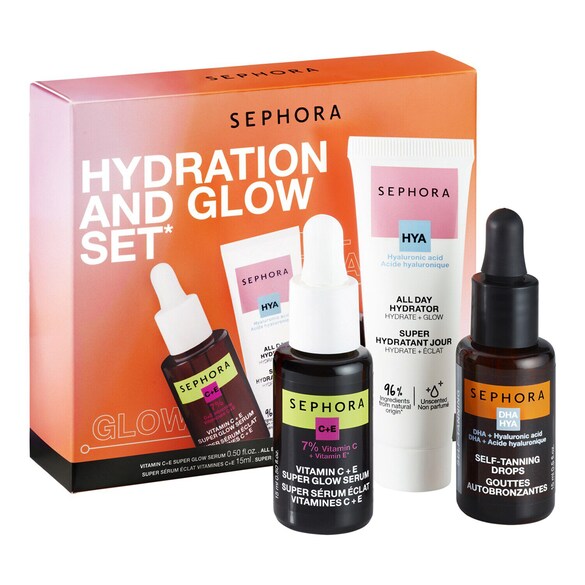Hydration and Glow Set - Pflegeset Feuchtigkeitsversorgung und Strahlkraft, SEPHORA COLLECTION