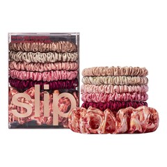 Haargummis aus reiner Seide - Flora-Set, SLIPSILK