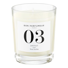 Candle 03 - Patchouli, Leather, Tonka bean - Kerze