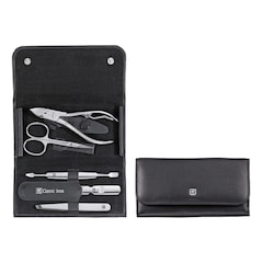 Maniküre Pediküre Set 5tlg. mit Nagelzange, Leder, schwarz, ZWILLING BEAUTY