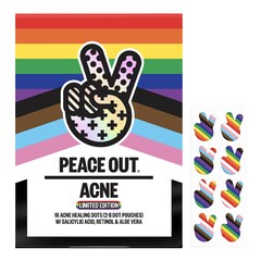 Pride Limited Edition-Patches für Aknebehandlung mit Salicylsäure, PEACE OUT SKINCARE