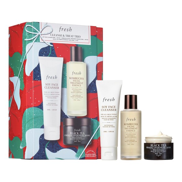Cleanse & Treat Trio - Tages- und Nachtpflegeset, FRESH