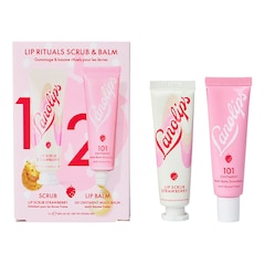 Erdbeer-Lippenritual - Lippenbalsam und Peeling, LANOLIPS