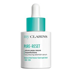 my CLARINS PURE-RESET resurfacing blemish serum, MY CLARINS