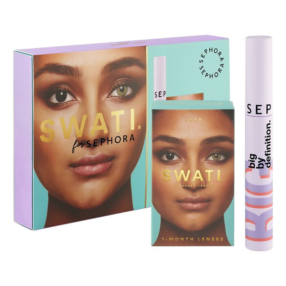 SWATI for SEPHORA - Set mit farbigen Kontaktlinsen und Mascara, SEPHORA COLLECTION