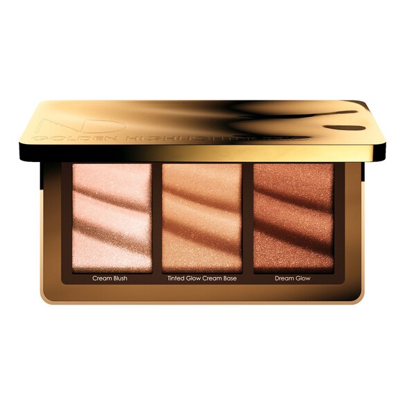 Golden Highlighter Trio - Vielseitig einsetzbare Hybride Highlighter-Palette, NATASHA DENONA