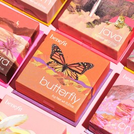 Butterfly - Rouge in Orange mit Goldschimmer