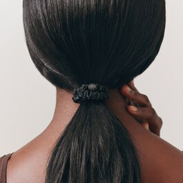 Chouchous Pure Soie Skinny Noir - Haar-Accessoire
