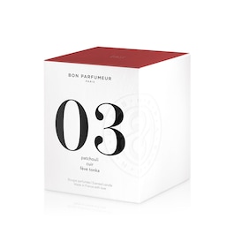 Candle 03 - Patchouli, Leather, Tonka bean - Kerze