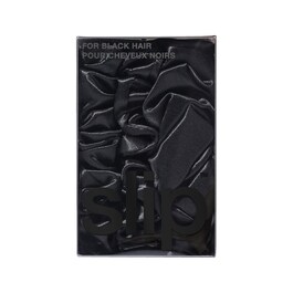Back to basics - Haargummis aus reiner Seide Schwarz